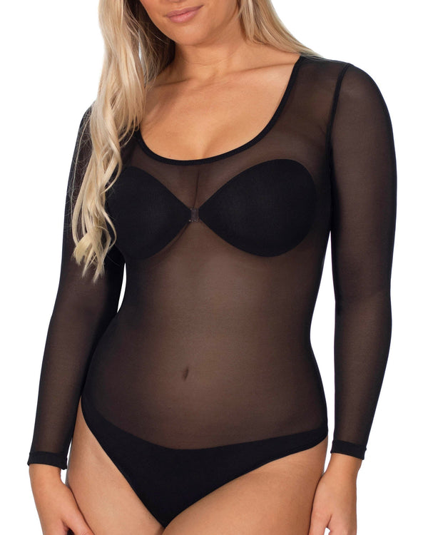 Black Mesh Bodysuit