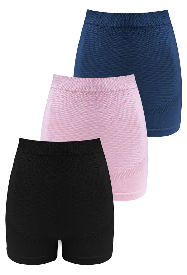 Cotton Rich Maternity Boyleg Shorts - 3 Pack