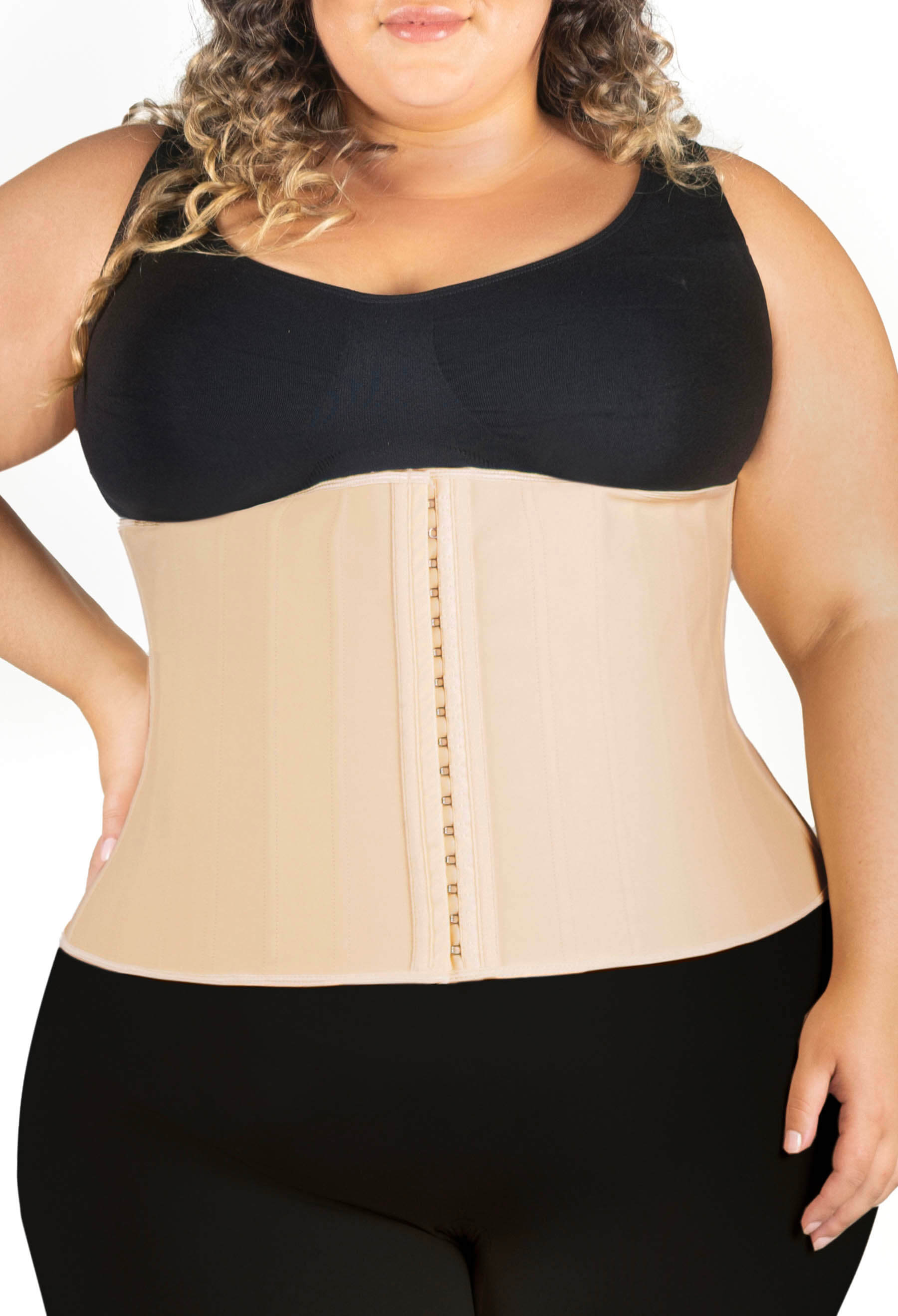 21 inch waist with corset - 18 inches was ideal