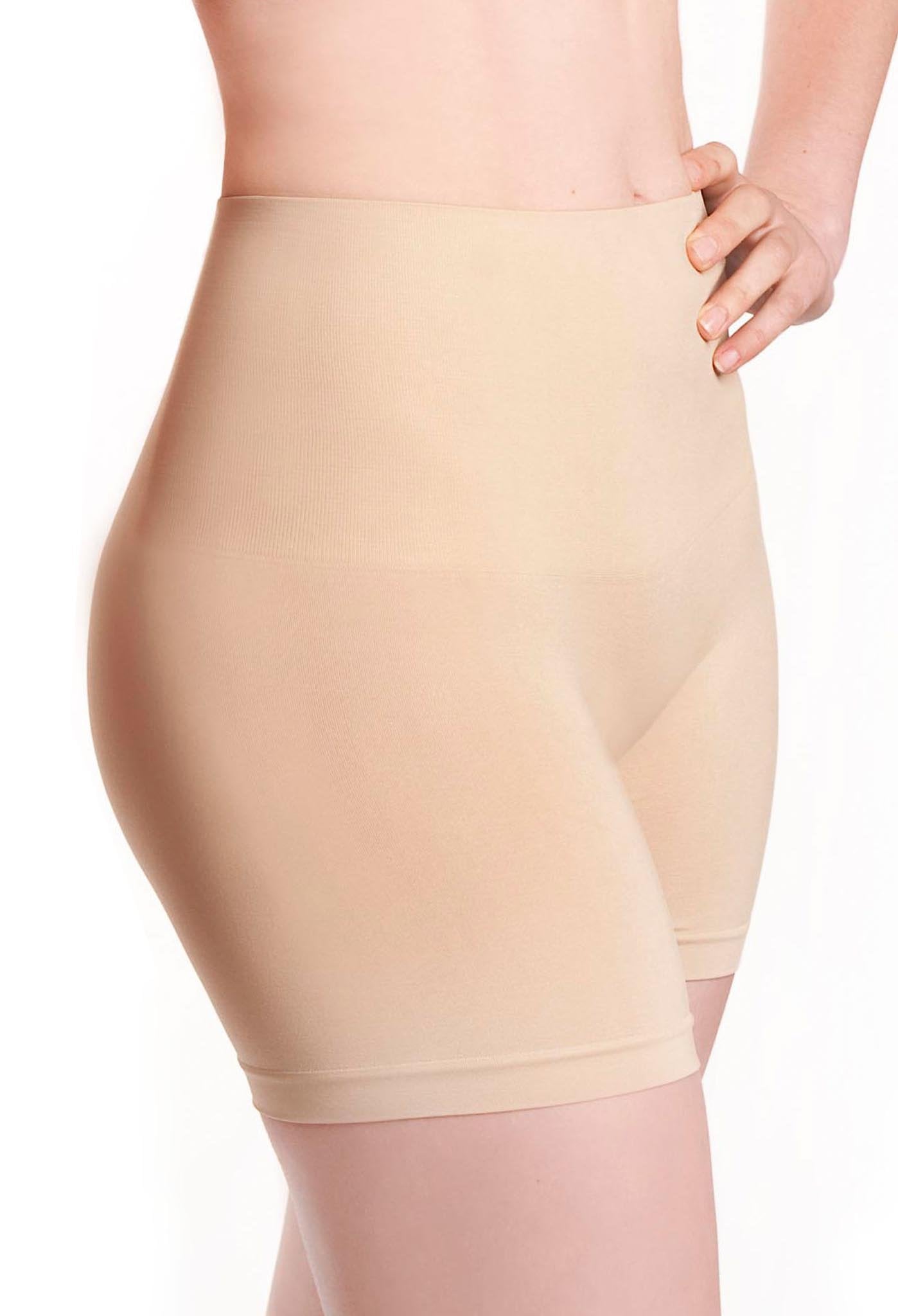 Womens High Waisted Cotton Boxer Shorts Tummy Control See Through Shapewear  Stretch Thigh Slimming Body Shaper Underwear 