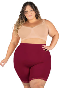 Curvy Anti Chafing High Rise Long Cotton Shorts