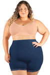 Curvy Anti Chafing High Rise Petite Cotton Shorts