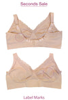 Lace Minimiser Wire Free Bra - Seconds Sale