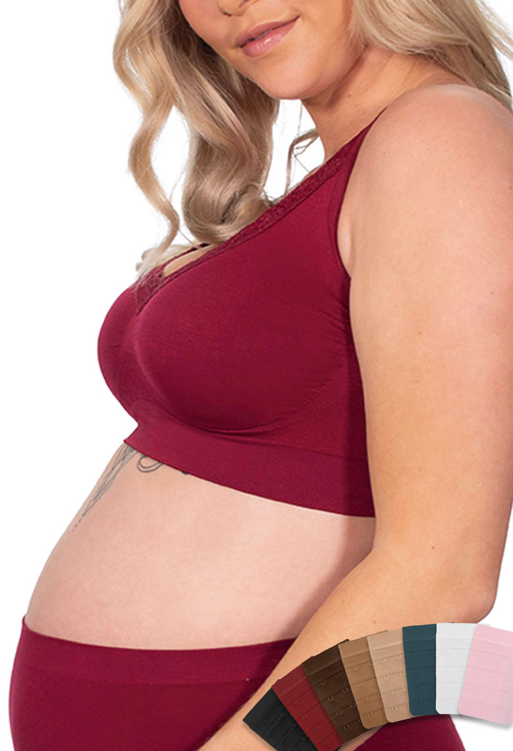 Maternity Seamless Bra And Bump Support Brief Set