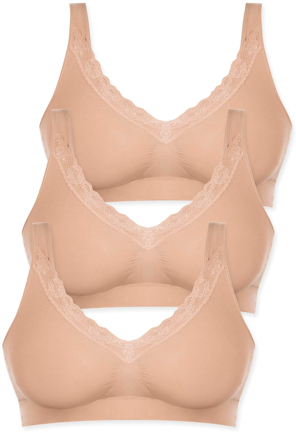 Cotton Rich Pull On Sleep Bra Pack