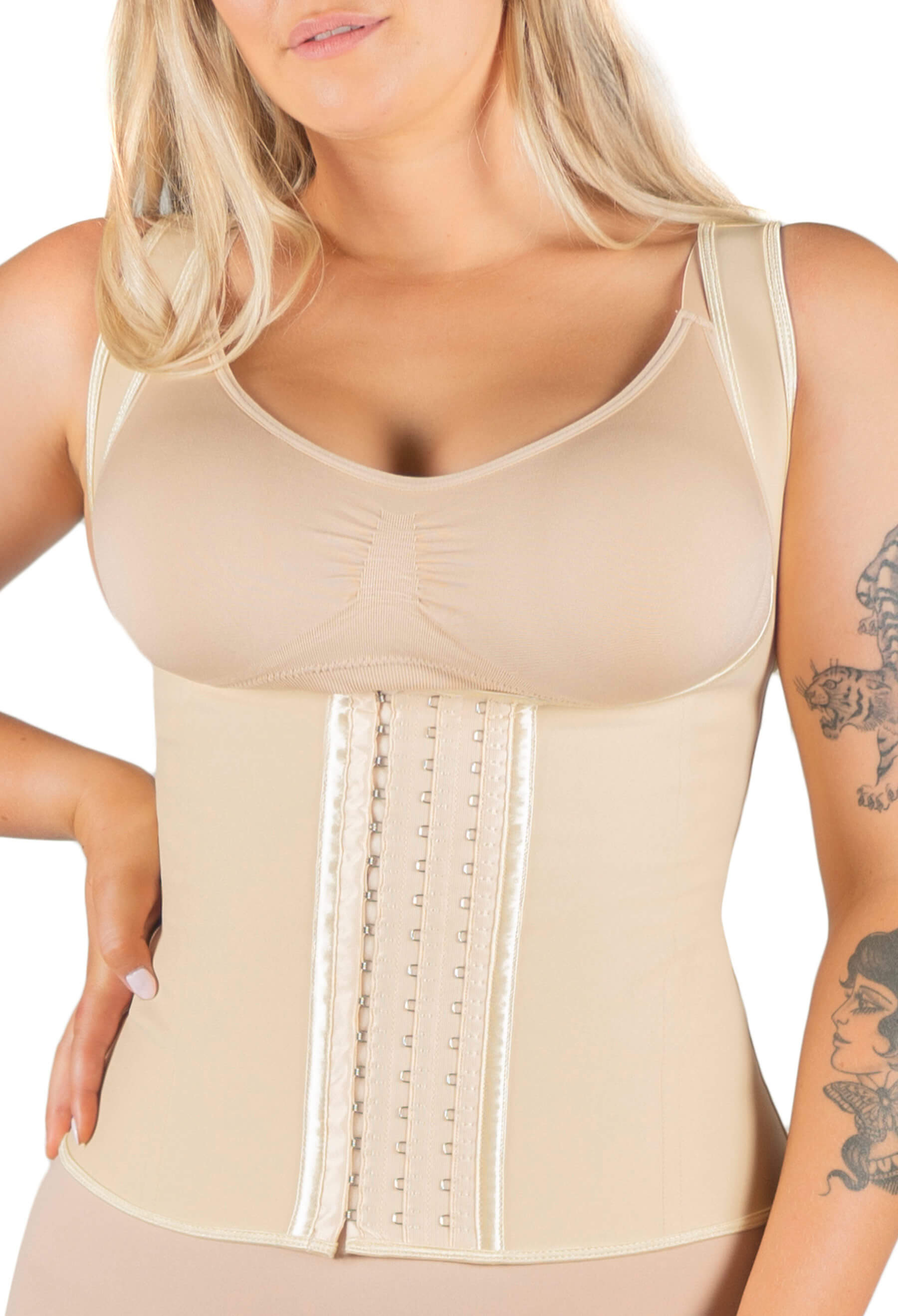 OVERS Women's Corset Post-Operative with Bra High Compression Strong  Control Full Body Shapers Shapewear (Color : D, Size : 3XL Code) :  : Clothing, Shoes & Accessories