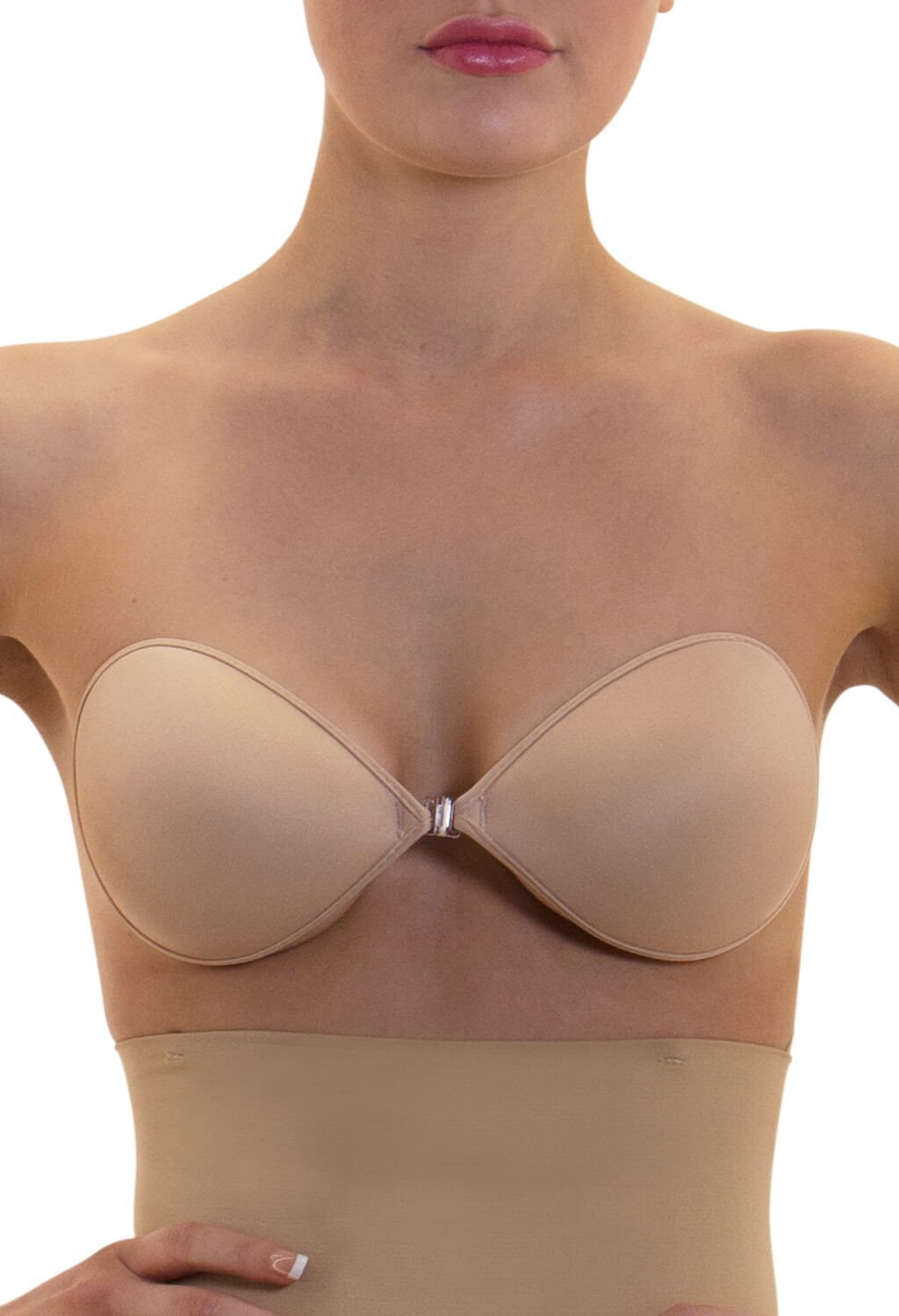 Sleek Stick On Silicone Bra (Nude/Black) - A To F Cup