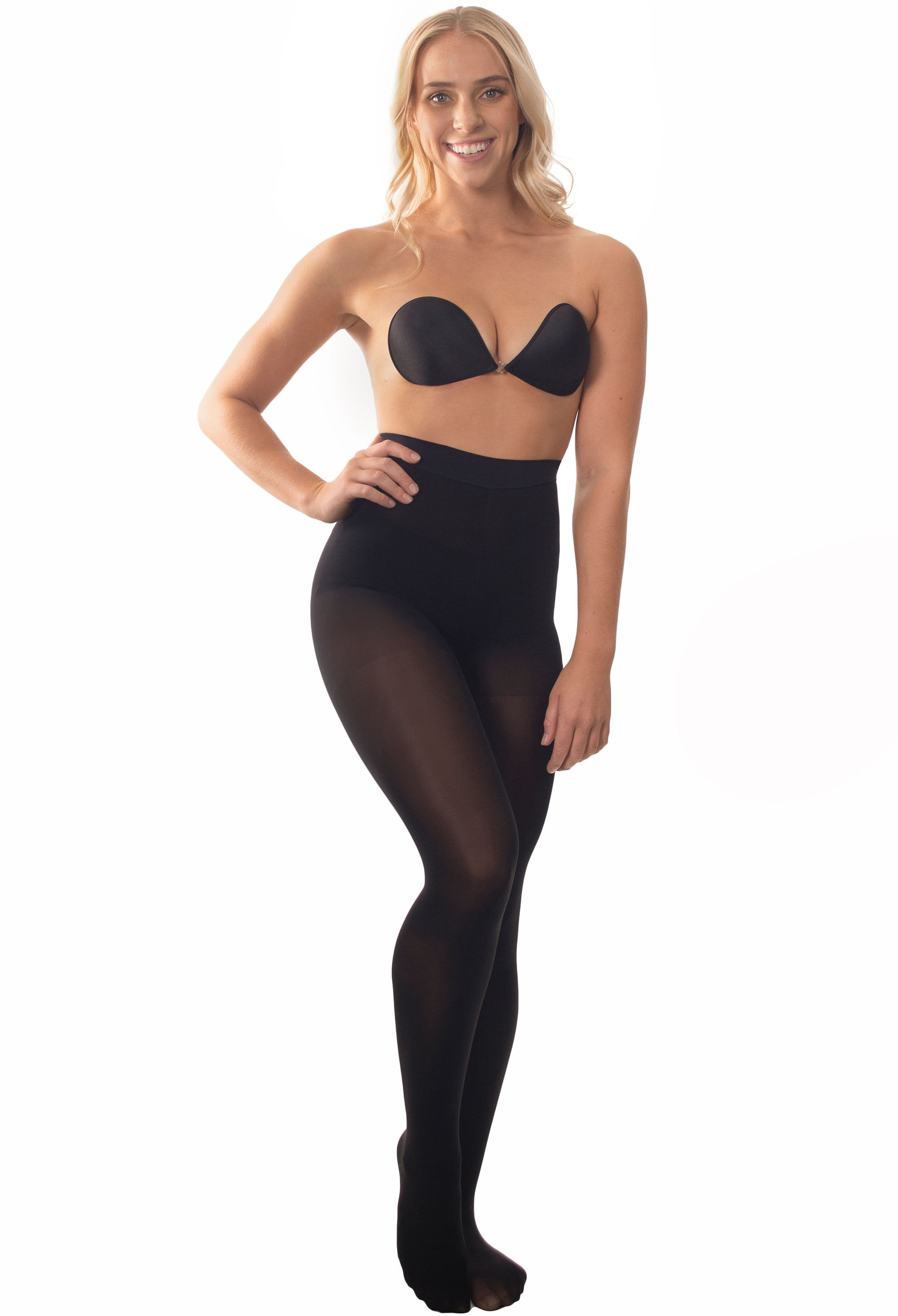 Pour Moi Definitions 40 Denier Shaping Control Tights - Black