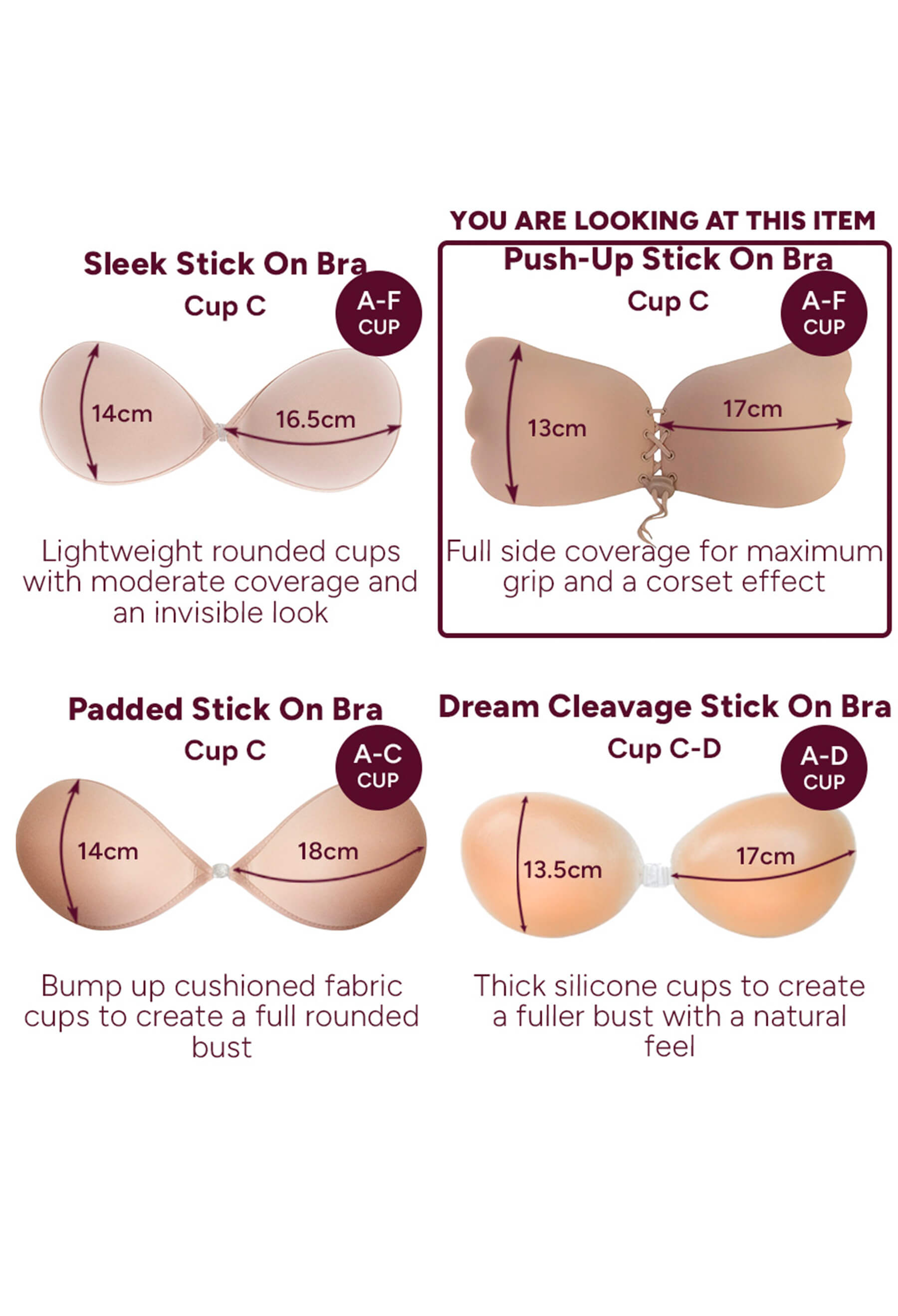Add 2 Cup Sizes Push-Up Bra | Fluid Fantasy