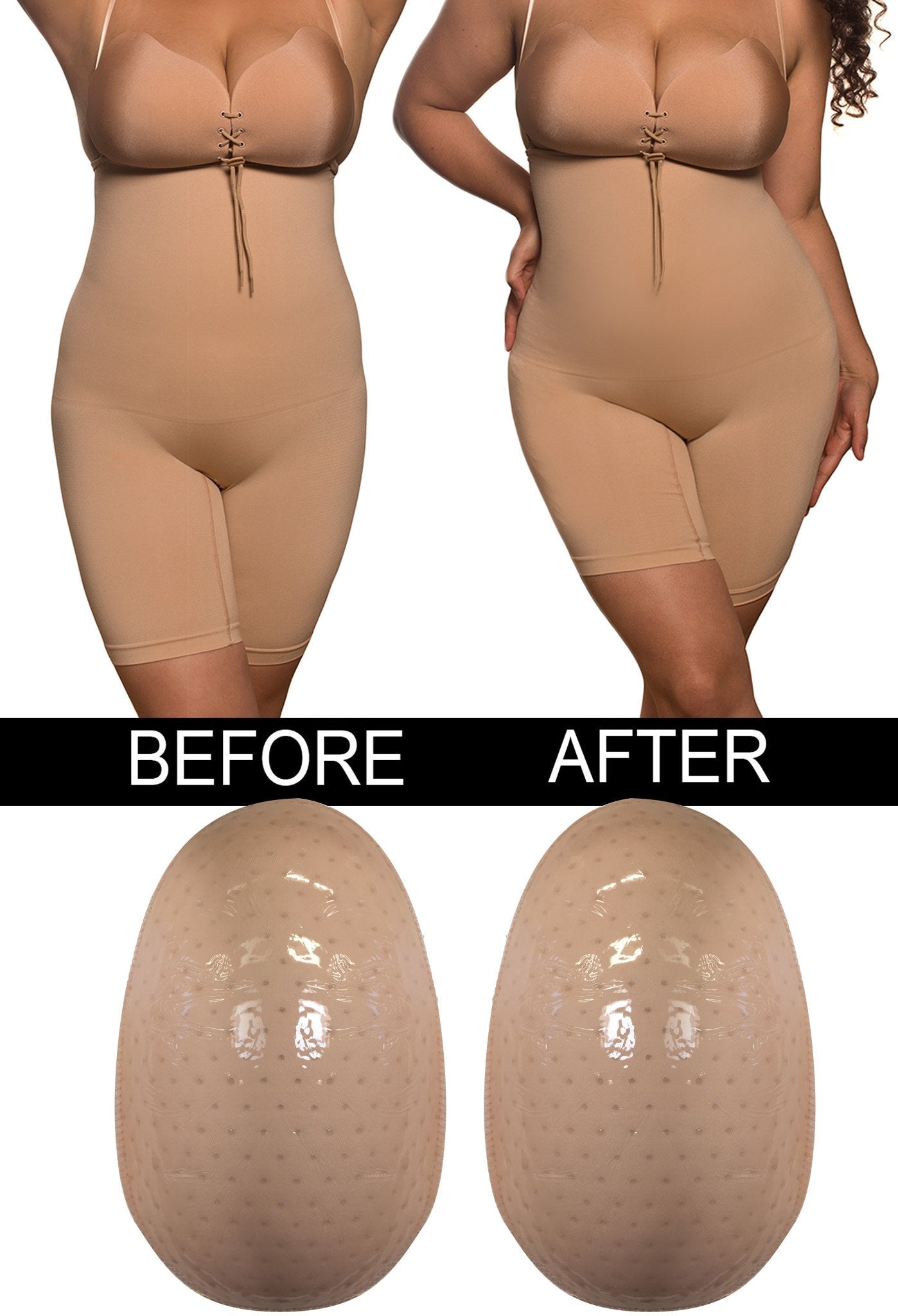 Silicone hip pads - Increase those curves to perfection.