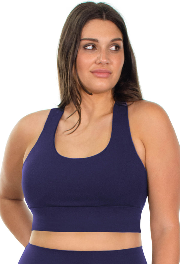 Sports bra - Long Line with a Mesh Racer Back