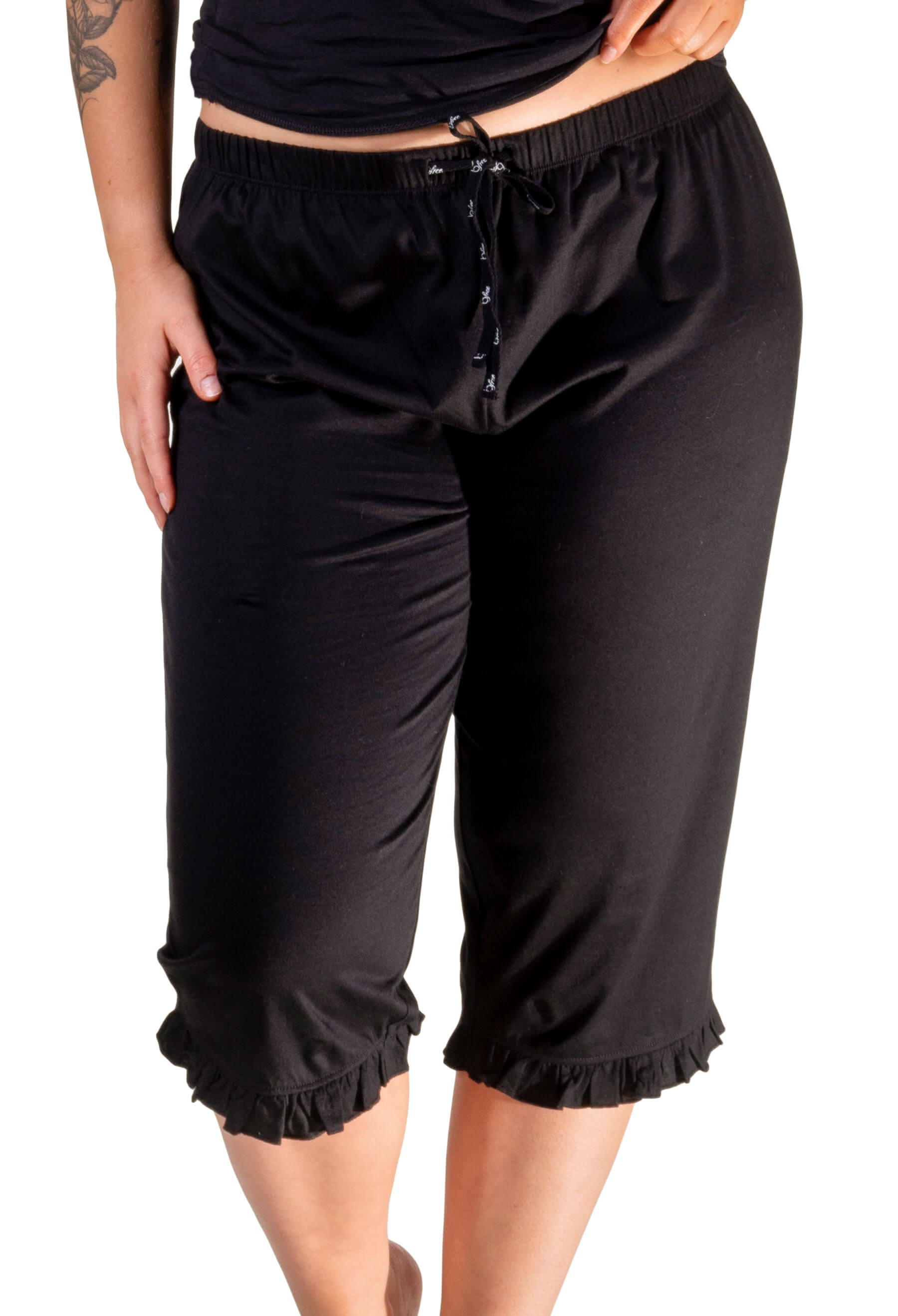 Plus Size Casual Capri Pants Womens Plus Denim Print High Stretch Slim  Capri Pants | Today's Best Daily Deals | Temu Australia