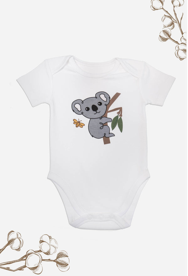 100% Organic Cotton Short Sleeve Baby Bodysuit