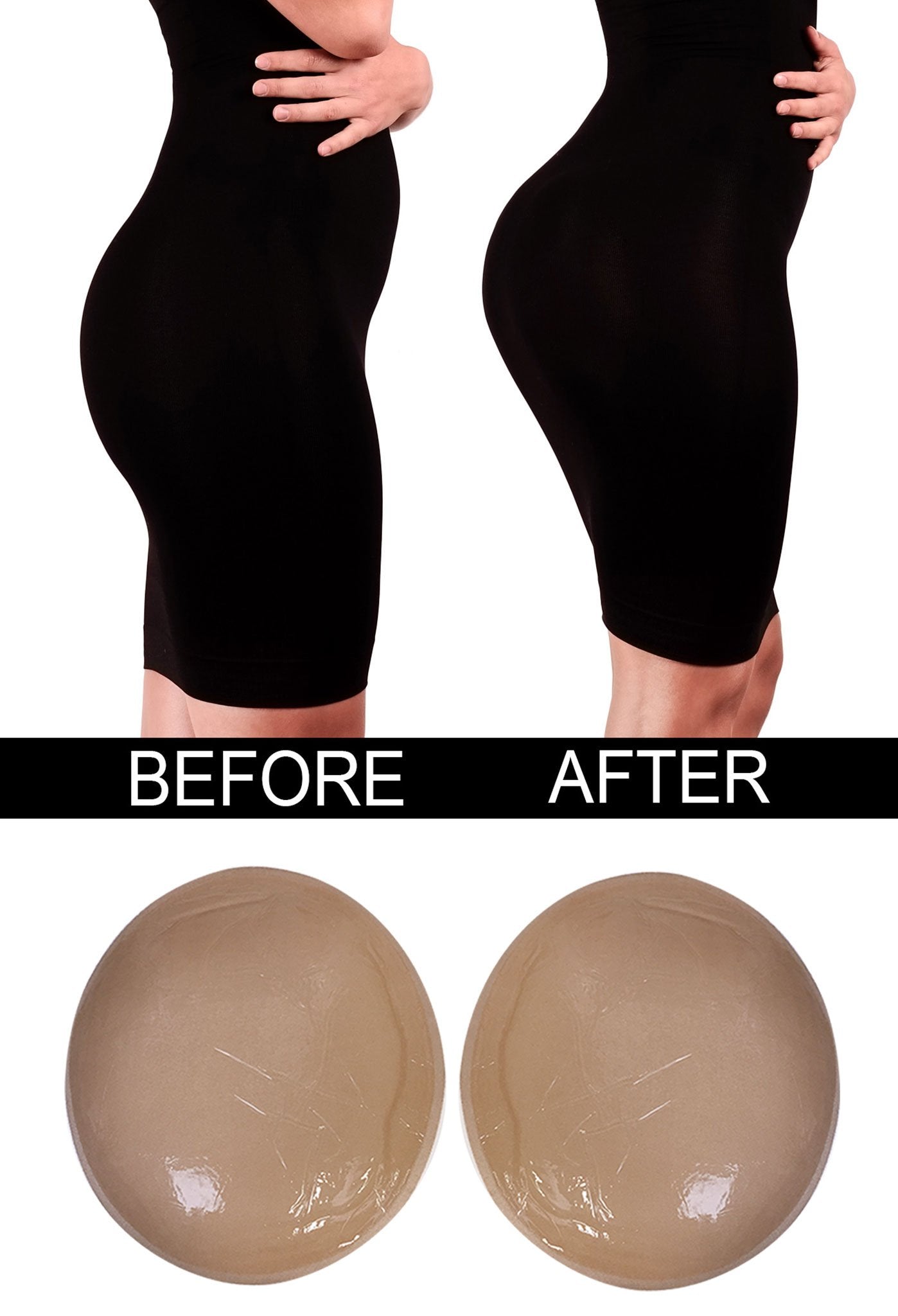 Side Butt Pads Shapewear Bodysuit For Women Tummy Control Butt