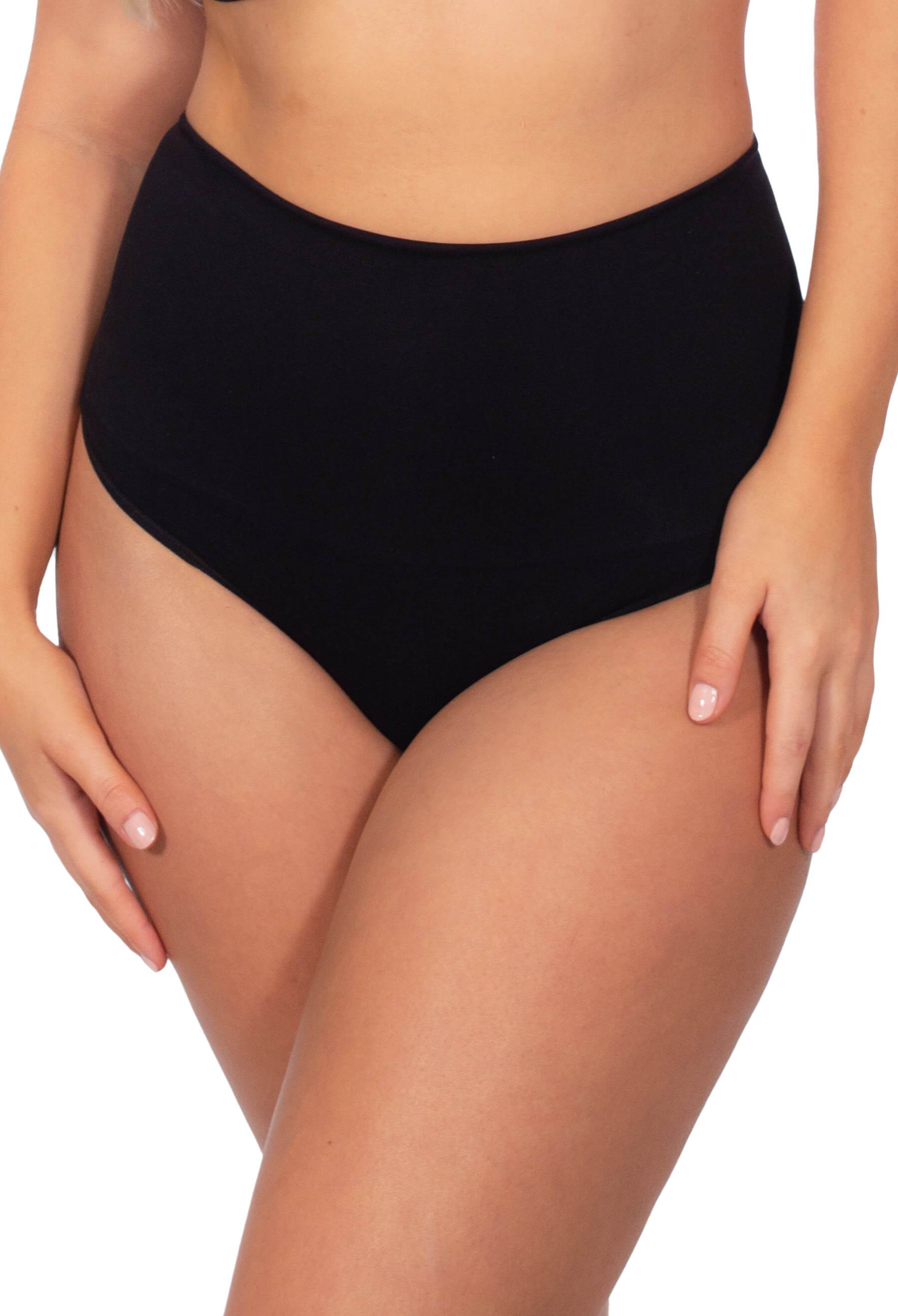 Black Underwear Women Cotton High Waist Shapewear Tummy Control