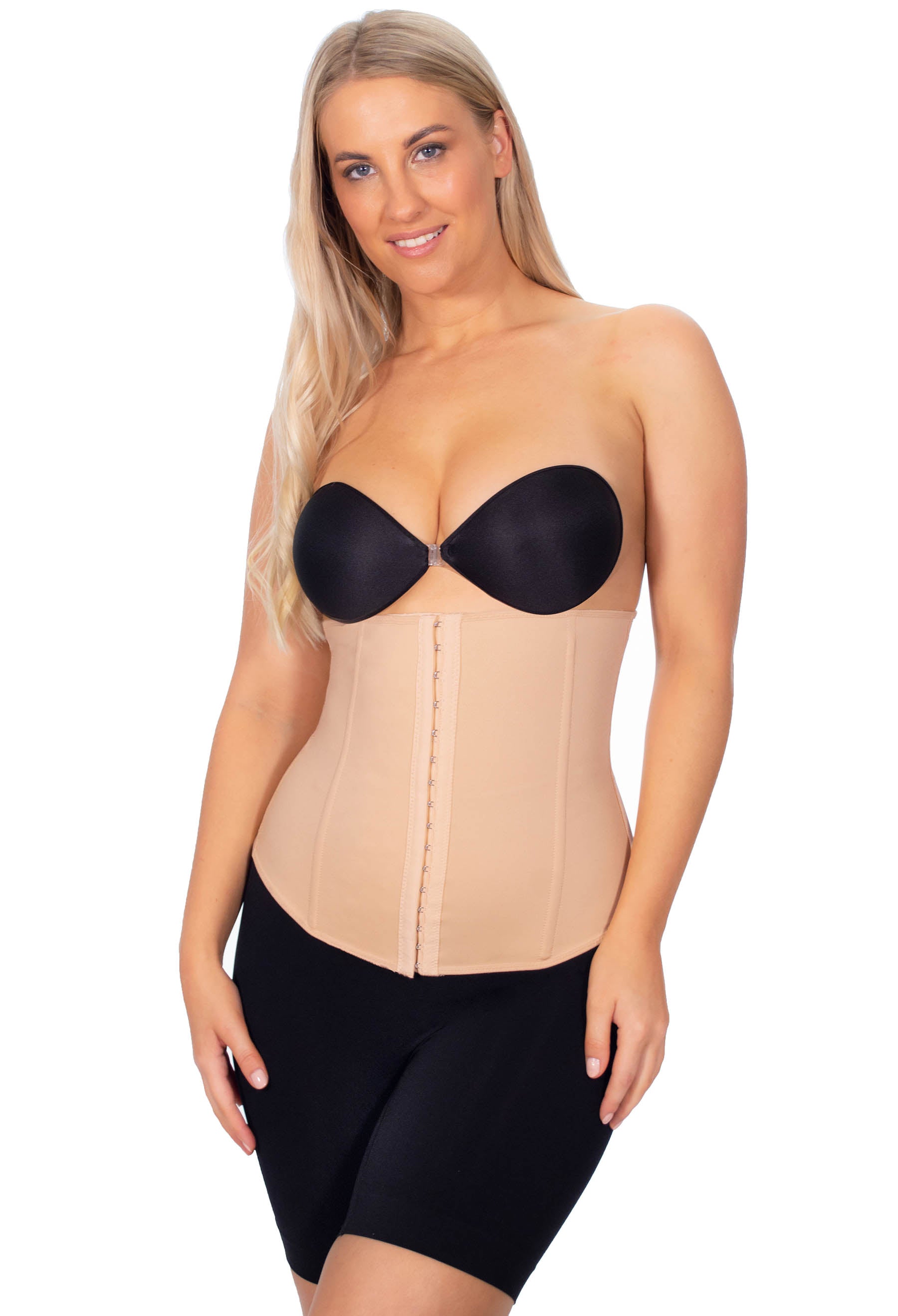 Slim Shaper By Miracle Brands Extra Firm Control Zip Waist Cincher Corset M  Med