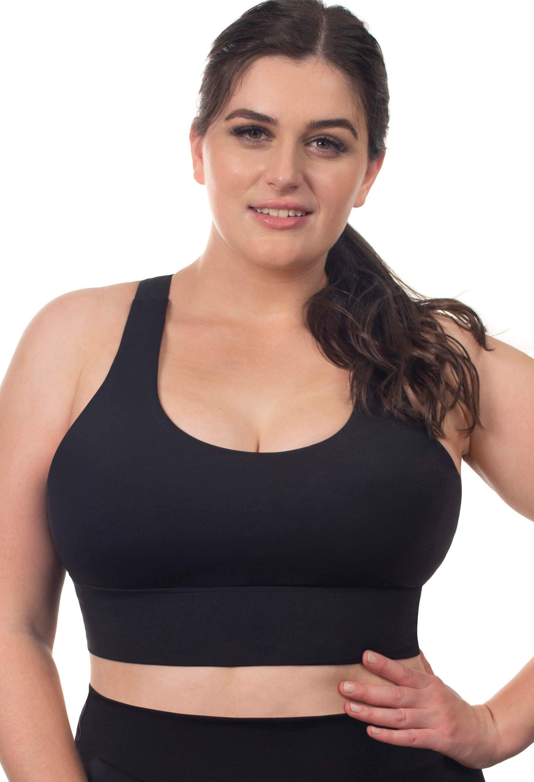 Women's Plus Size Siren Bralette and short lingerie set - Black