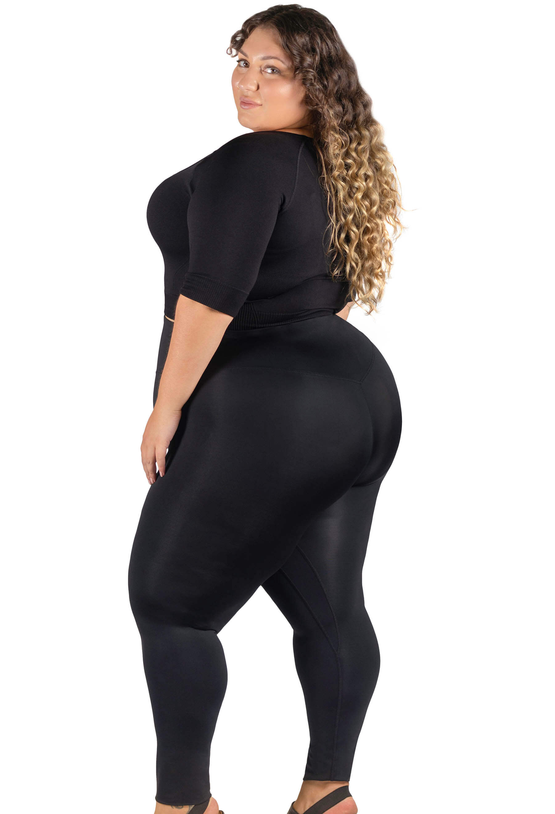 JD JEN-DAY Workout Leggings for Women Plus Sizes high Waist Gym Pants  Non-See-Through with 2 Pockets to Place Your Phone Black at  Women's  Clothing store