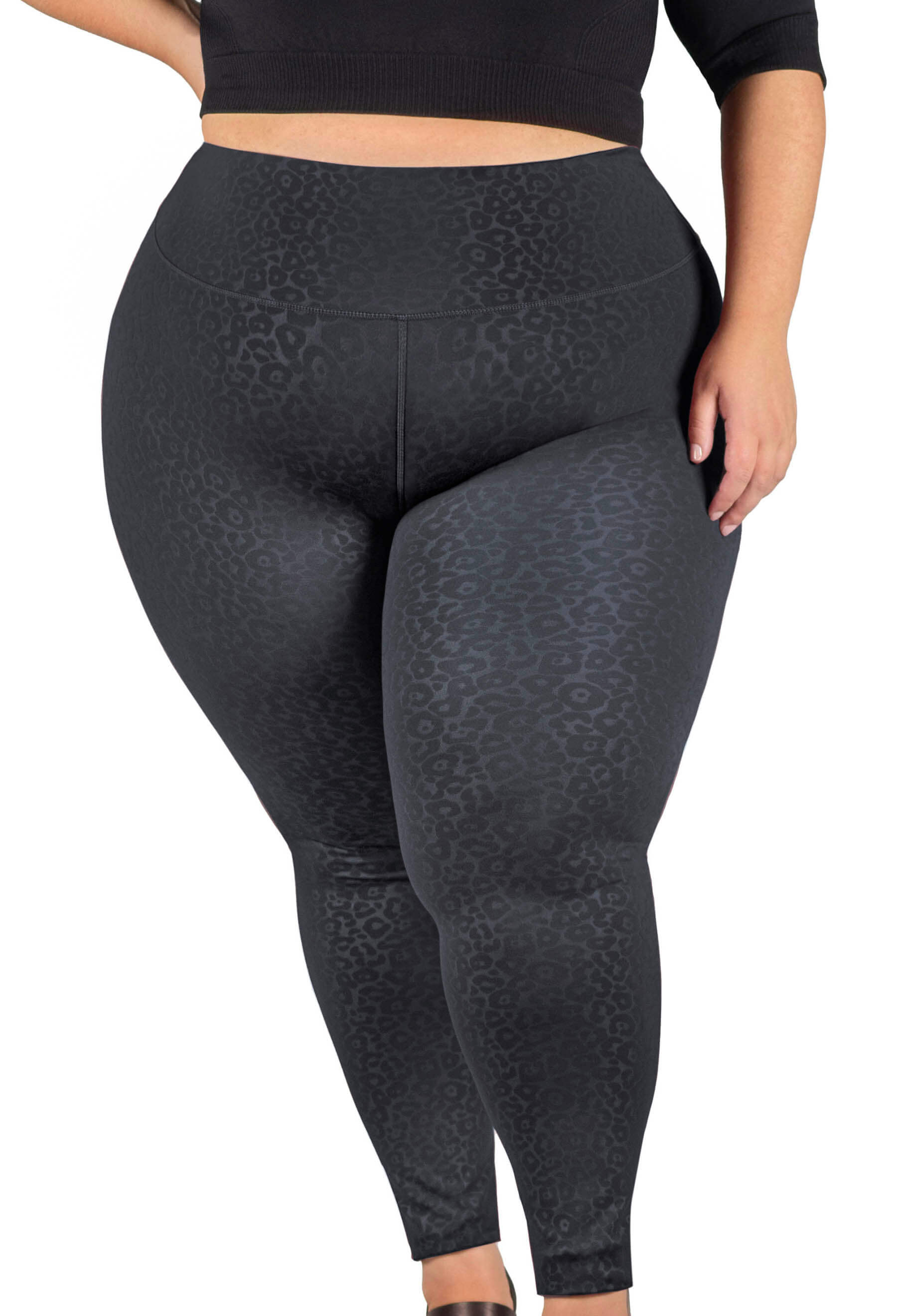 High-Waisted Cozy-Lined Cheetah Print Leggings for Women