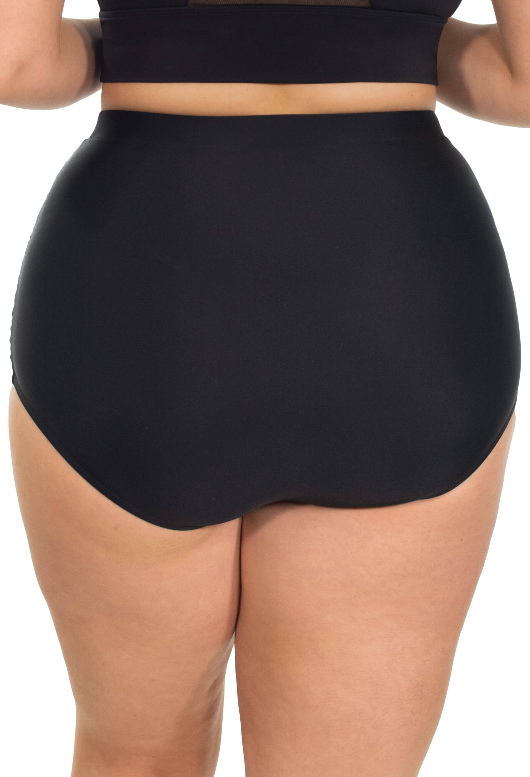 Black High Waisted Bikini Bottom