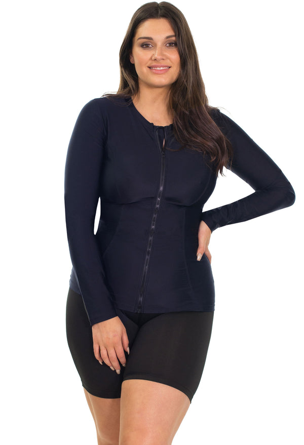 Long Sleeve Zip Rash Vest