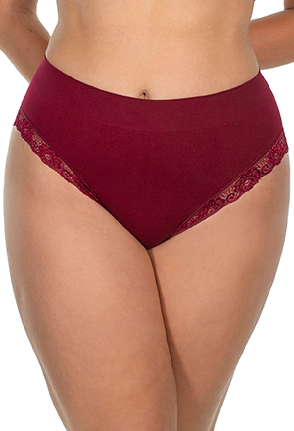 Curvy Invisible Lace Contour High Cut Brief