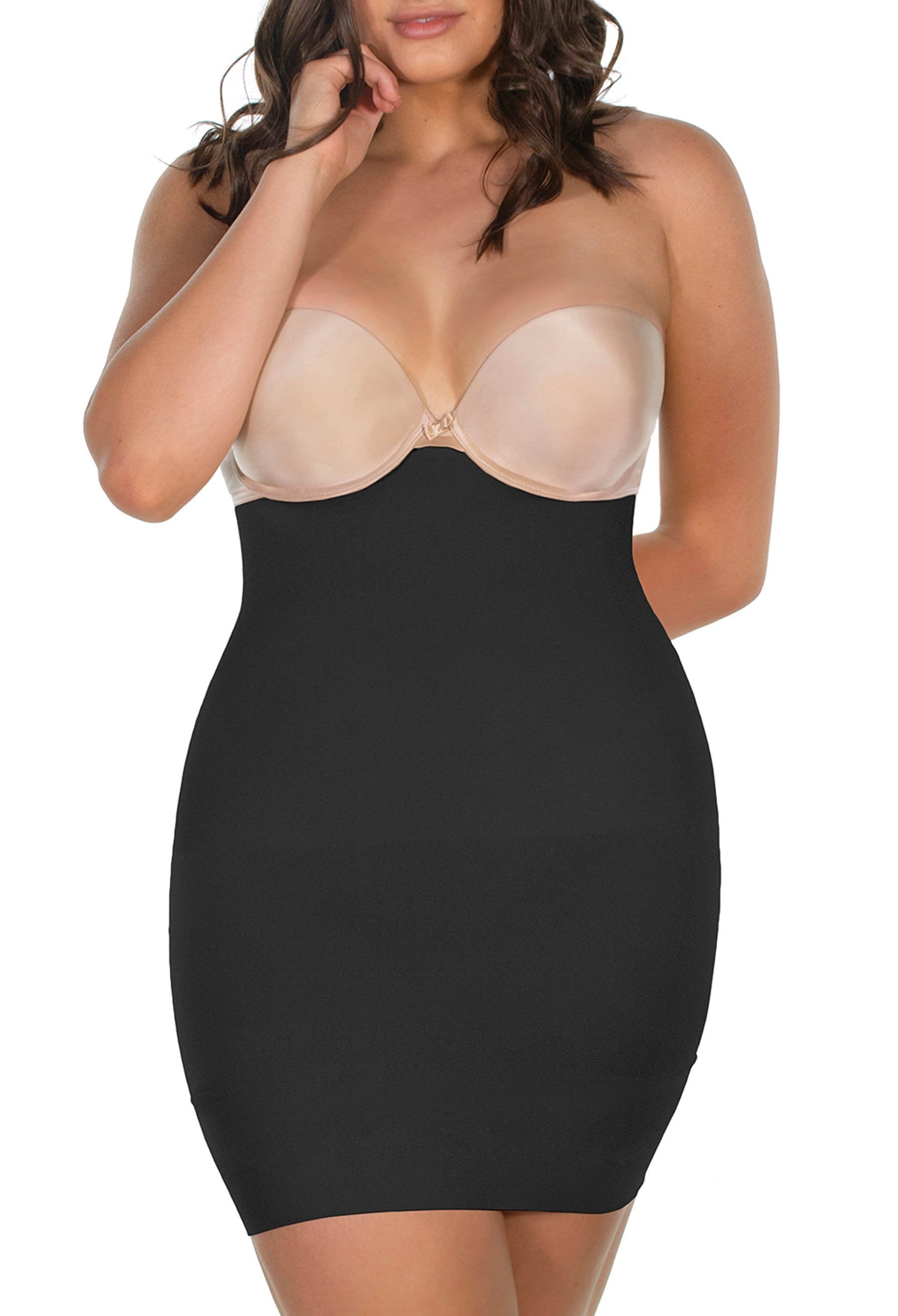 Womens Extra Firm Tummy Control Underbust Full Body Shaper Slip Shapewear  Dress 