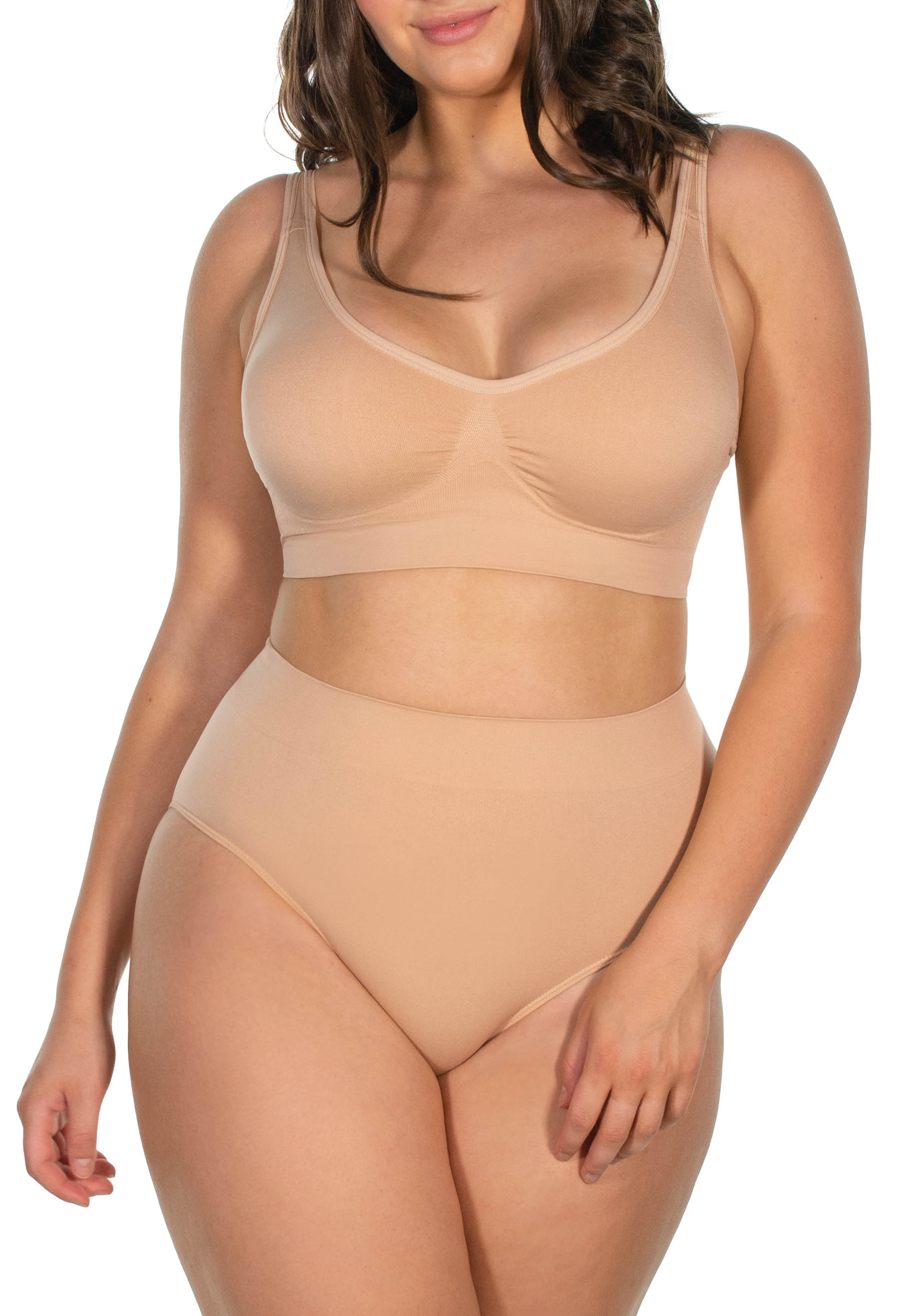 Barbra Womens Underwear High-Waist Light Tummy Control Panties Small-Plus  Size 