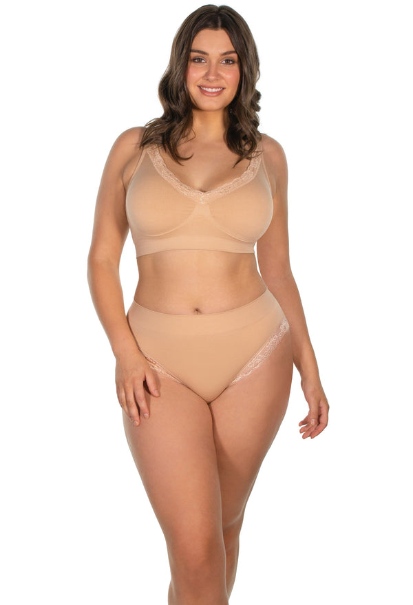 Full Bust Wire Free Minimiser Bra