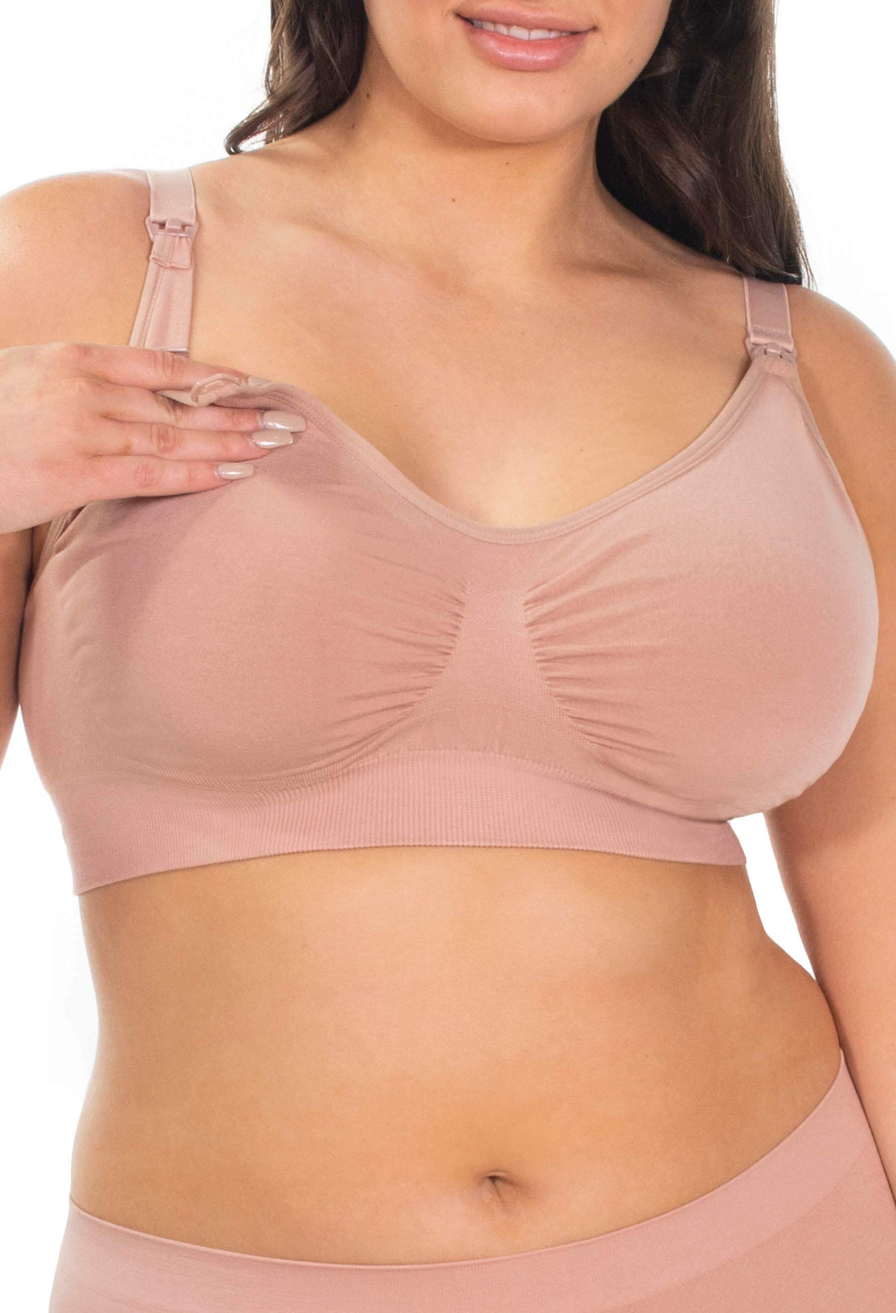 Marlie Bamboo Adjustable Straps with Flexible-Wireless Cup Nursing Bra in  Nude by Bove by Spring Maternity