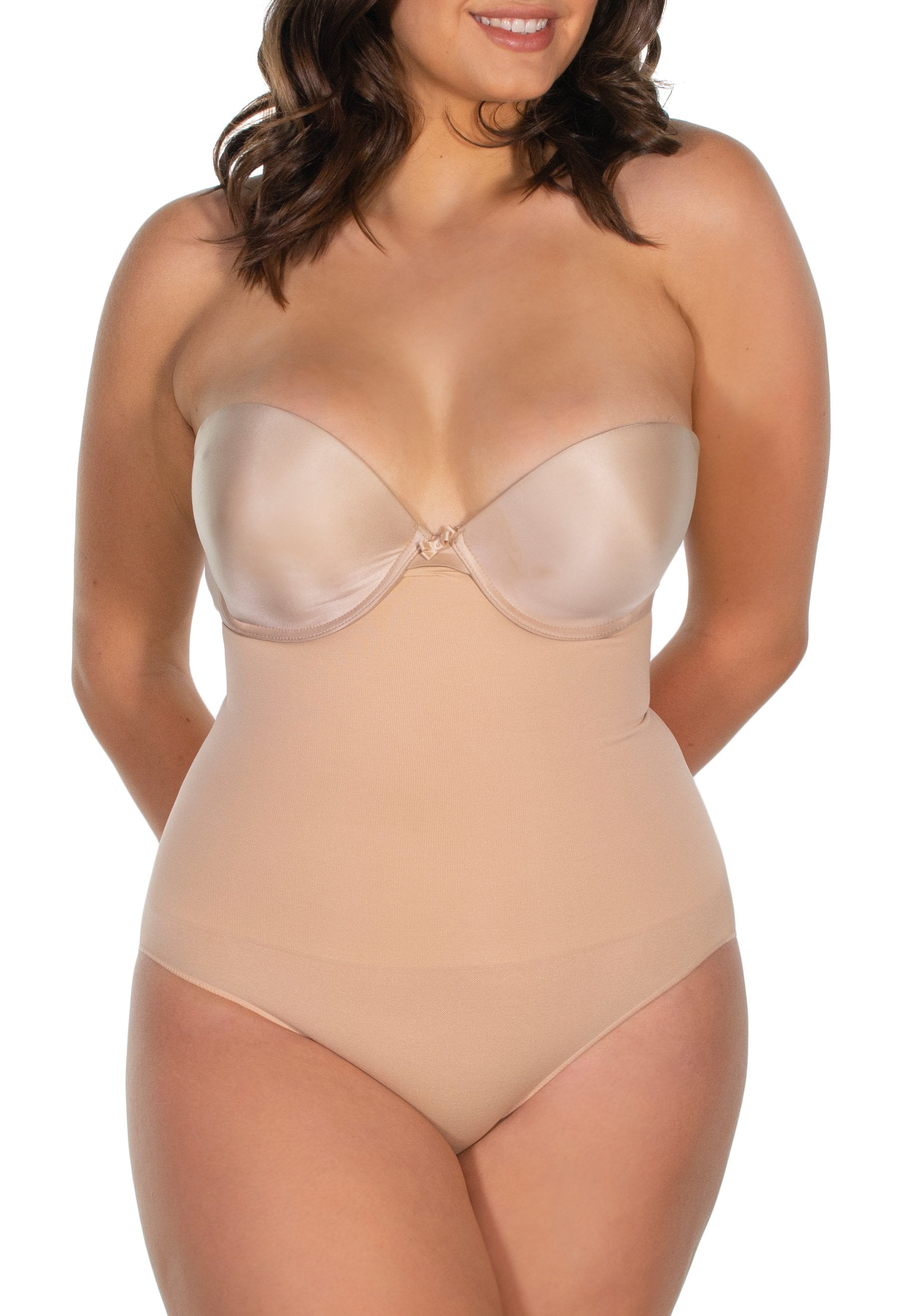 Buy Nude Firm Tummy Control Wear Your Own Bra Shaping Body from Next USA
