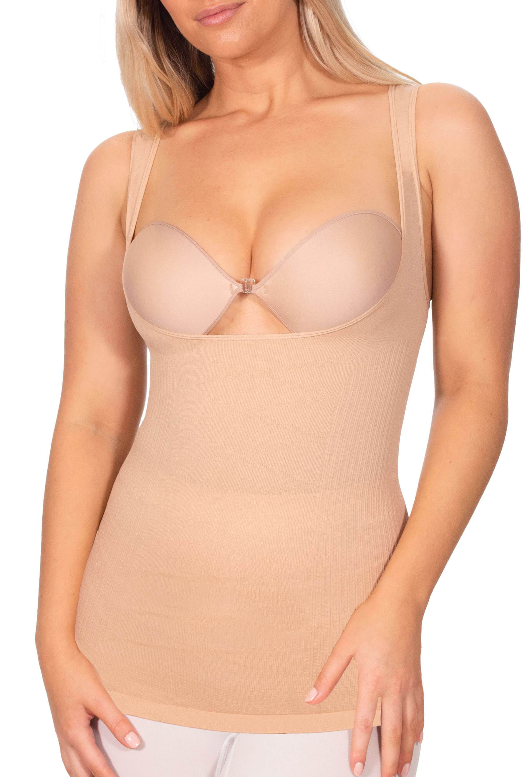 Ladies Firm Control Open-Bust Dress Shaper. (6 Pack) - Helps