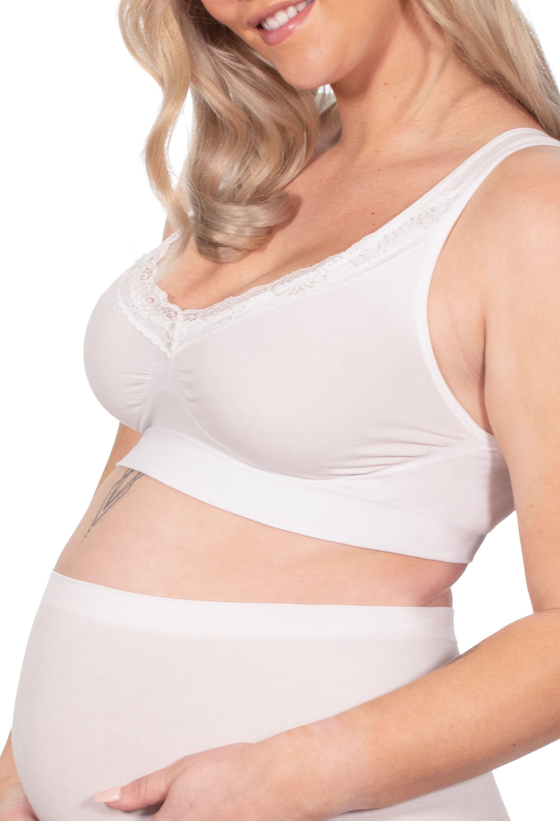 Maternity Nursing Bra Plus Size Wirefree Cotton 