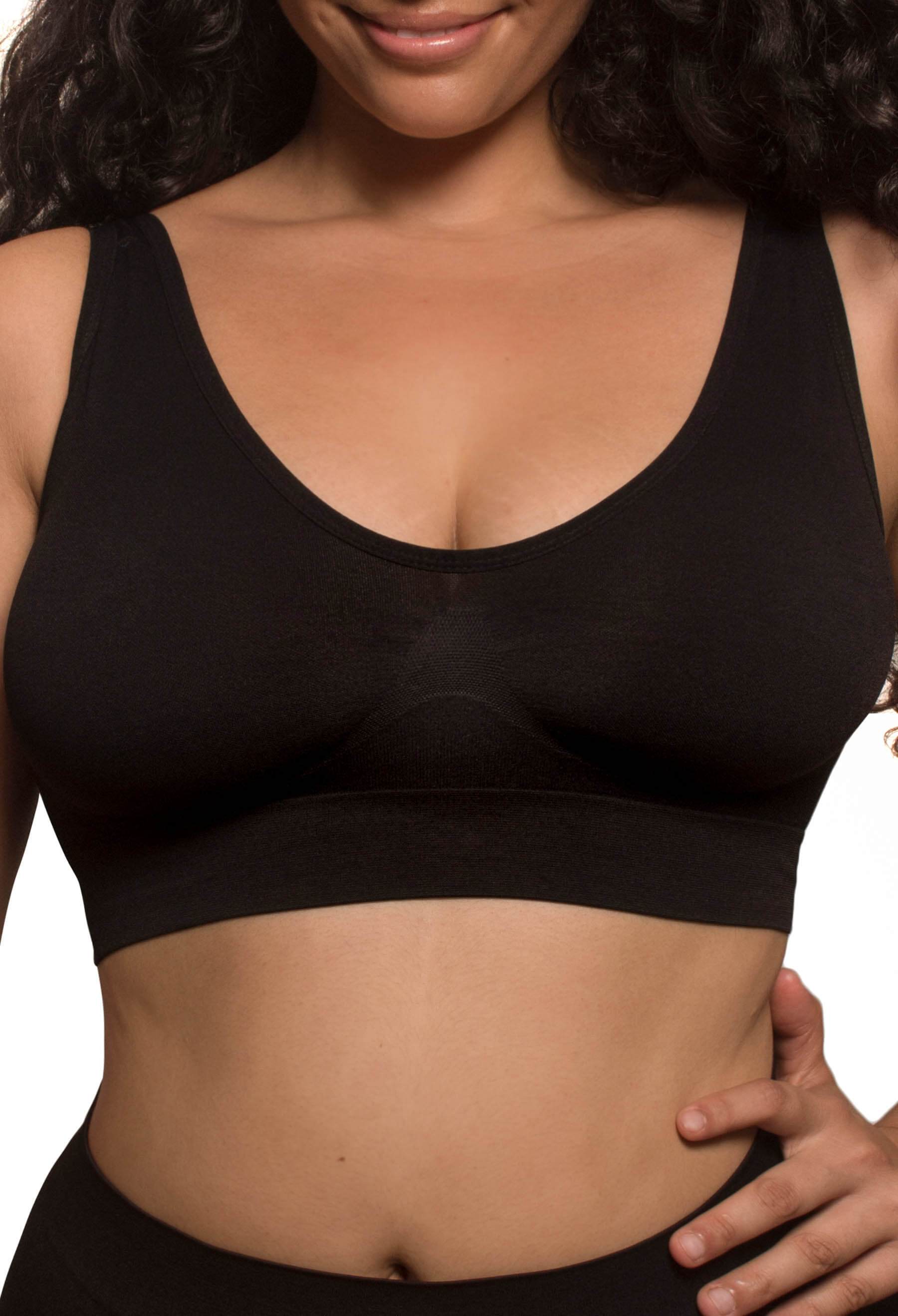 Womens Wirefree Support Bra Seamless Comfy Sports Bra Plus Size