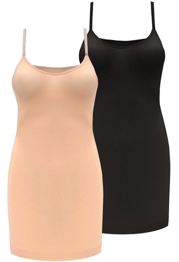 Ultra Light Shaping Curvy Cami Slip - 2 Pack